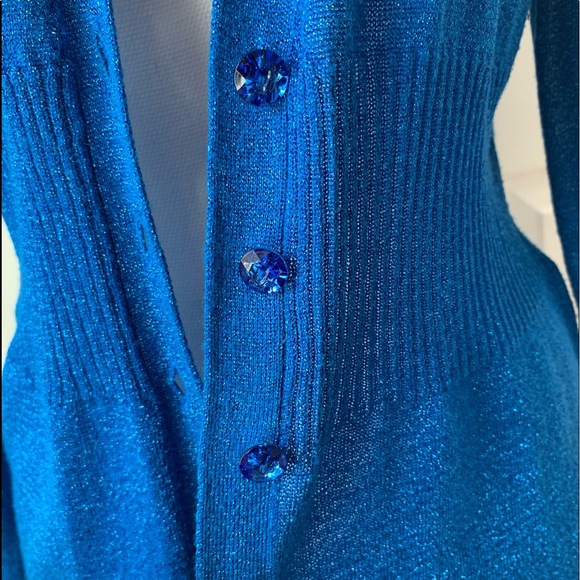 💎Cobalt Blue Shimmer Cardigan💎 - Picture 1 of 4